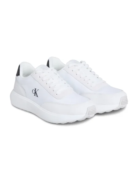Tenisky Calvin Klein Jeans ATHLEISURE RUNNER LACEUP NY-SU biela