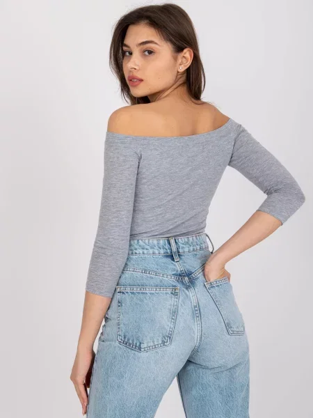 Bluză Fashionhunters gri