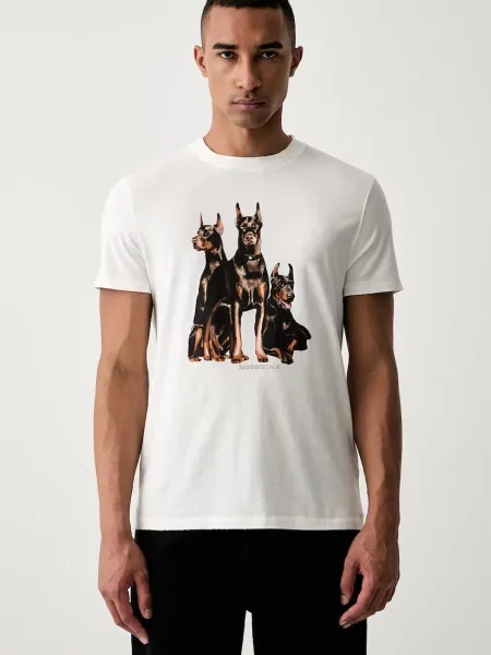 Zadig&Voltaire tricou pentru bărbați din JIMMY bej
