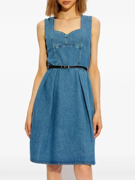 Rochie din denim Givenchy de costum albastru