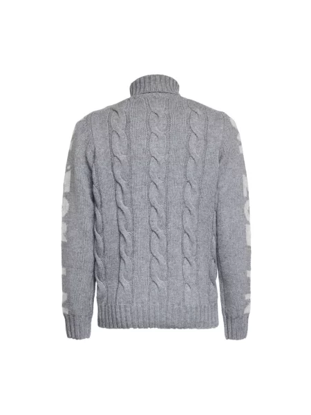 Sweter Mc2 Saint Barth wełniany szary