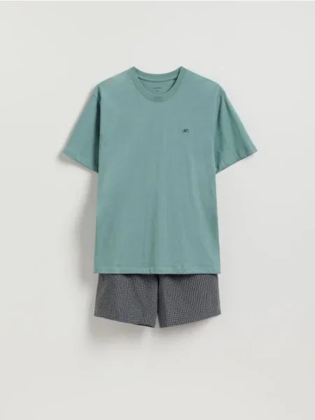 Reserved Pijama din două piese din verde-pal verde