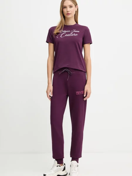 Футболка Versace Jeans Couture бордовая