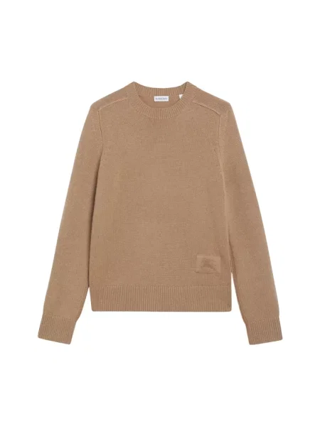 Sweter Burberry z kaszmiru beżowy
