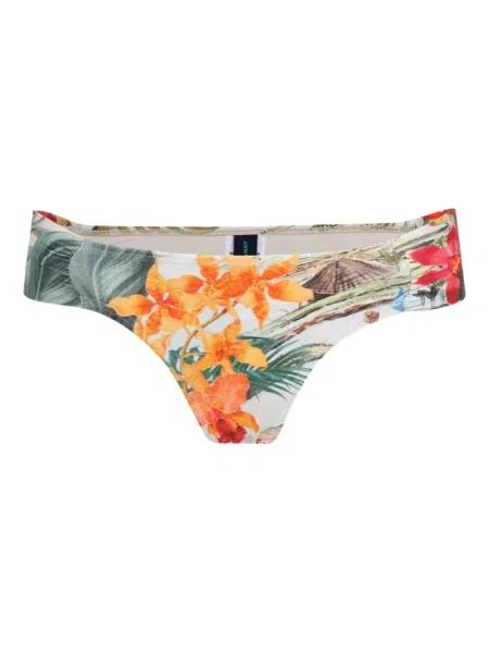 Bikini Lygia & Nanny cu model floral cu imagine alb