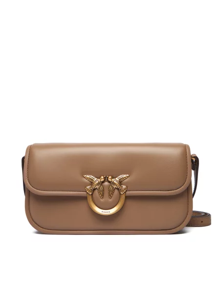 Сумка PINKO Love Box Baguette Al PLTT коричневий