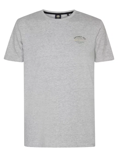 PETROL INDUSTRIES Tricou / albastru deschis / pământiu / gri amestecat bej