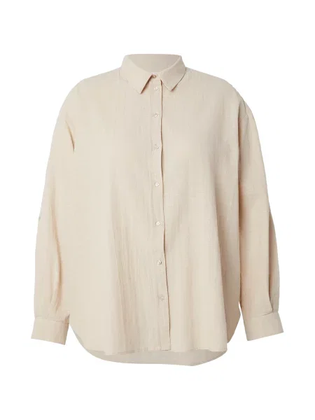 ONLY Carmakoma Bluză CARTIZANA kitt alb