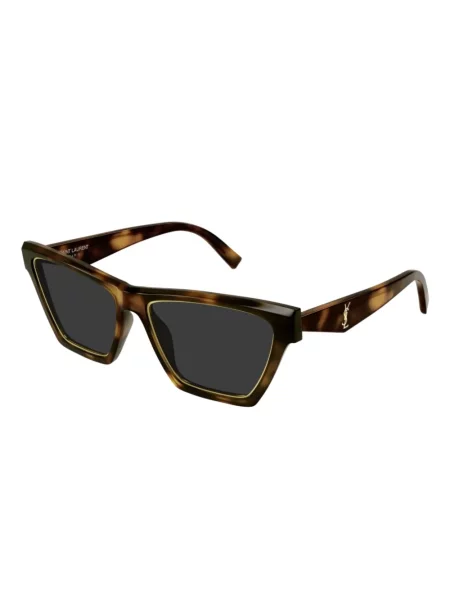 Ochelari de soare Saint Laurent Eyewear cu imagine maro