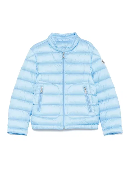 Kurtka dziecięca Moncler Enfant niebieska