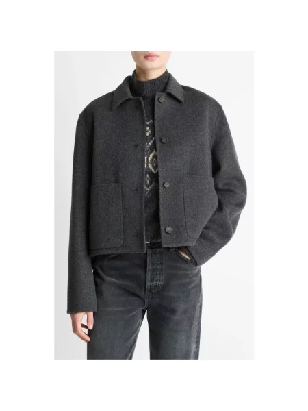 Sweter Vince z kaszmiru szary