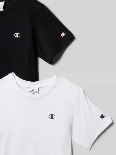 T-shirt z nadrukiem z logo w zestawie 2 szt. Champion