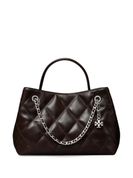 Geantă shopper Tory Burch maro