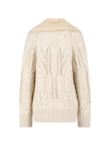 Gulerat cardigan Ermanno Scervino tricotate
