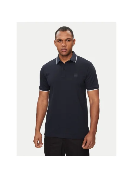 Boss Pólóing Passertip Slim Fit sötétkék