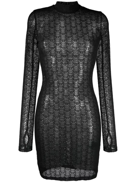 Sukienka mini Philipp Plein tiulowa czarna