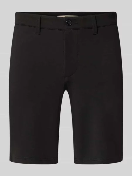 Bermudy o kroju regular fit z mieszanki model MARK' Only & Sons czarne