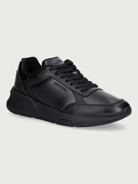 Calvin Klein Sportcipők City Runner Laceup Lth Mix fekete