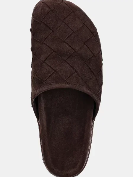 Замшевые тапочки Answear.lab коричневые