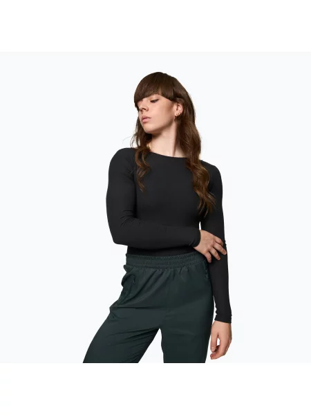 Body treningowe Girlfriend Collective Ava Scoop Back black czarny