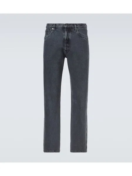 Ravne kavbojke Prada črna