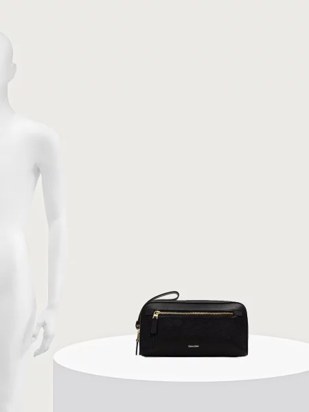 Calvin Klein kozmetikai táska férfi bőr fekete