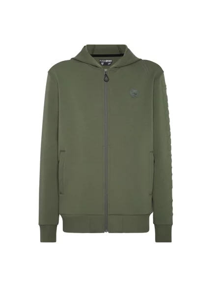 Bluza z kapturem Plein Sport z kapturem zielona