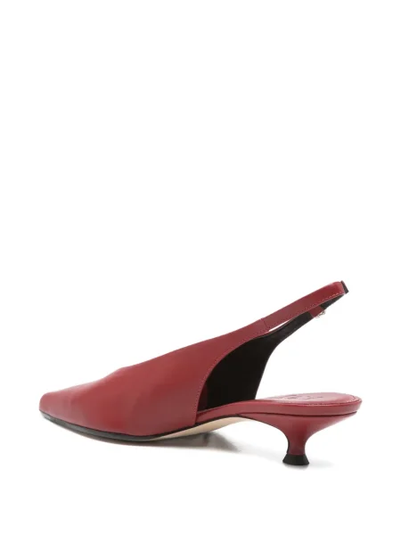 Pantofi cu toc Aeyde slingback roșu