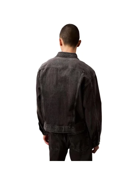 Geacă de blugi Calvin Klein Jeans negru