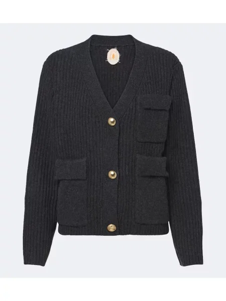 Cardigan Jardin Des Orangers de lână gri