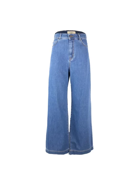Jeansy Weekend Max Mara granatowe