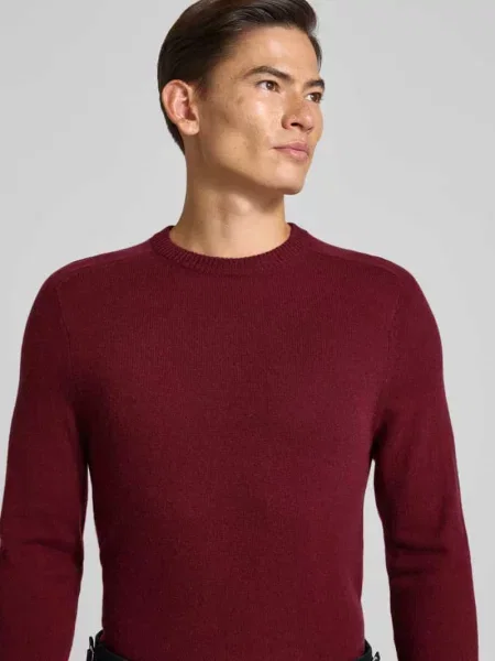 Sweter z kaszmiru z okrągłym dekoltem Ftc Cashmere bordowy