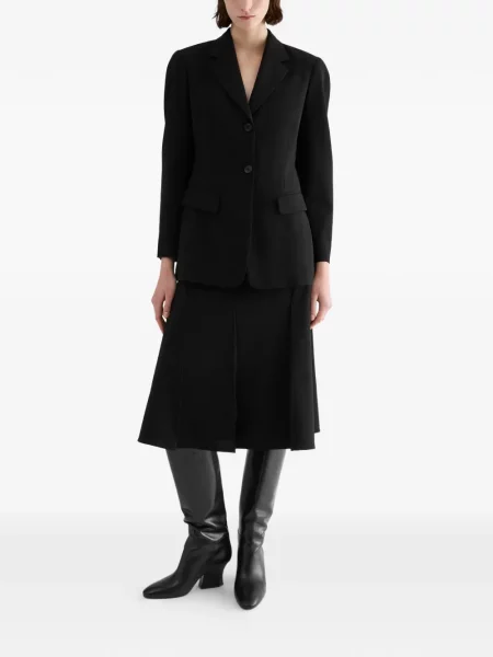 Lung sacou Jil Sander negru