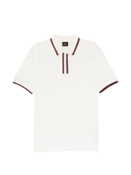 Pruhované krátký polotričko Ps Paul Smith bílé