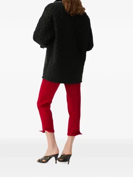Pantaloni Versace de lână roșu