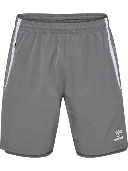 Hummel Pantaloni sport Lead gri alb