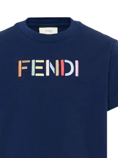 Koszulka dziecięca Fendi niebieska