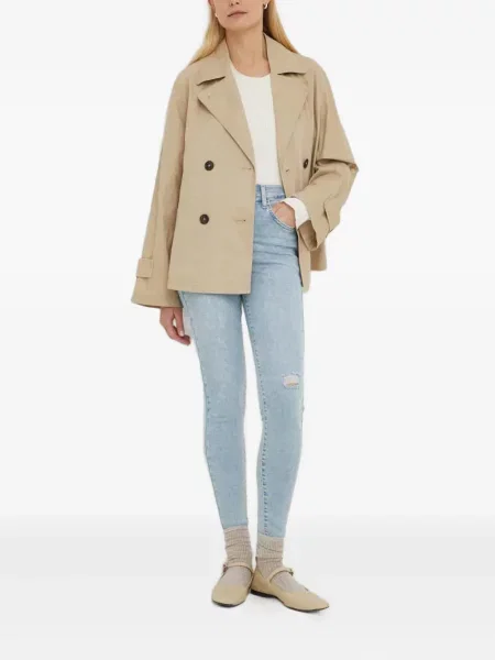 Карирани дънки straight leg Levi's® с шипове кафяво