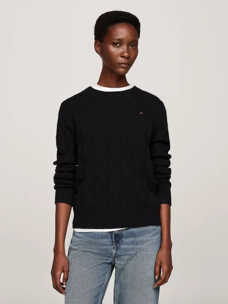 TOMMY HILFIGER Pulover negru
