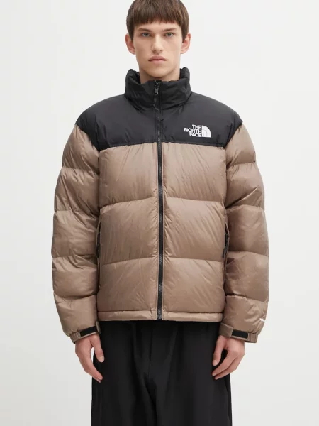 The North Face geacă de puf Retro Nuptse maro