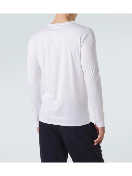 Tricou Zimmerli din jerseu alb