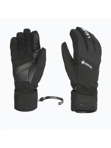 Mănuși de schi pentru bărbați Level Pilot Gore-Tex black negru