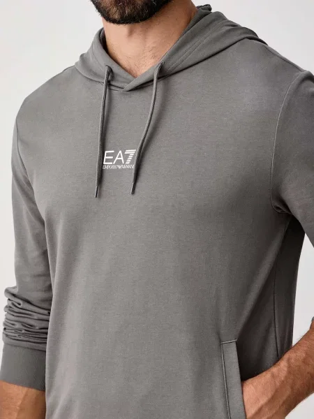 Emporio Armani melegítő szett férfi pamuttal szürke