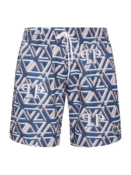 Kąpielówki Philipp Plein niebieskie