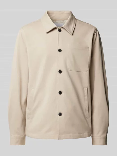 Kurtka koszulowa z nakładaną kieszenią na piersi Lindbergh