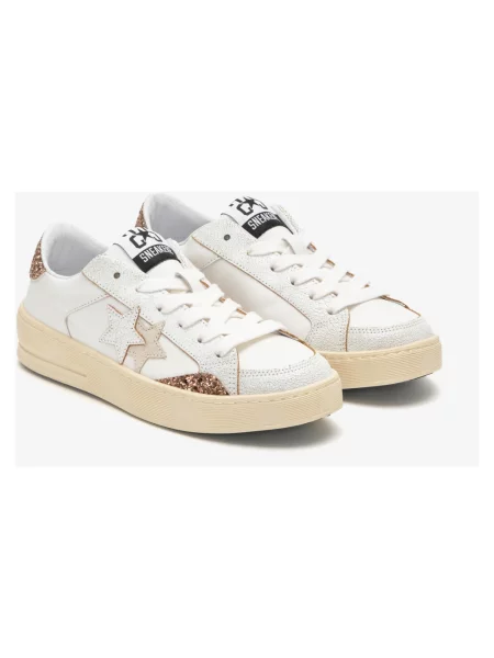 Sneakersy 2star skórzane białe