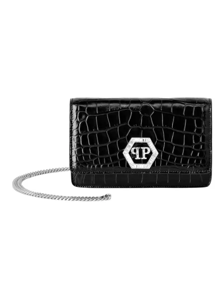 Torebka Philipp Plein skórzana czarna