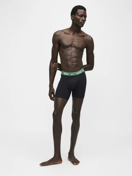 NIKE Underwear Boxerky béžová / sivá / zelená čierna