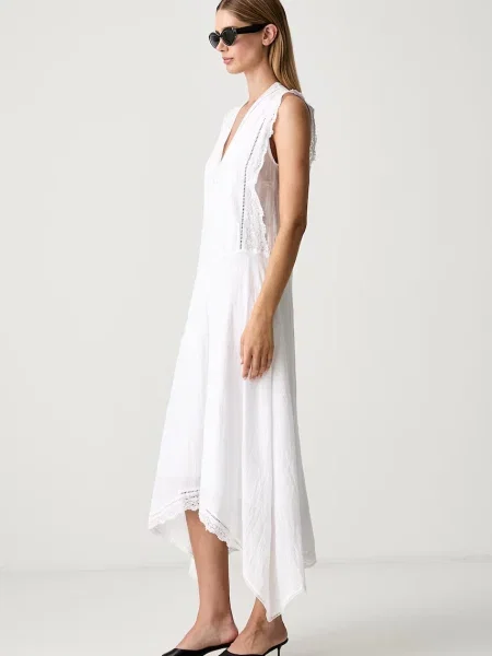 Zadig&Voltaire rochie de vară cu REROL alb