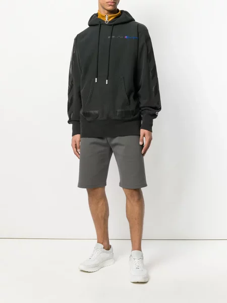 Hanorac Off-white cu autograf alb